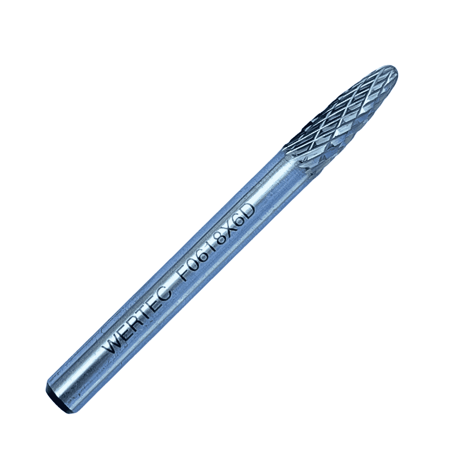 Pilnik obrotowy ostrołukowy zaokrąglony TYP F 6x18x65x6mm - F0618X6D