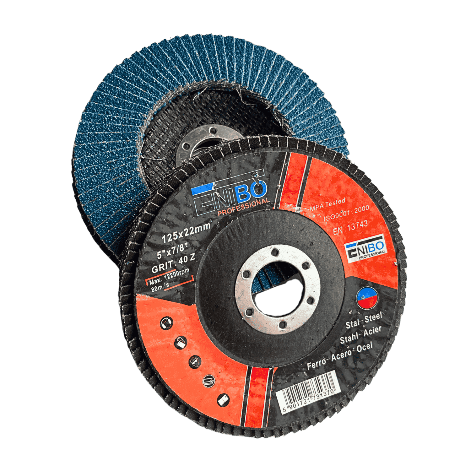 Sciernica listkowa 125mm gr.40 BLUE - SL12540Z