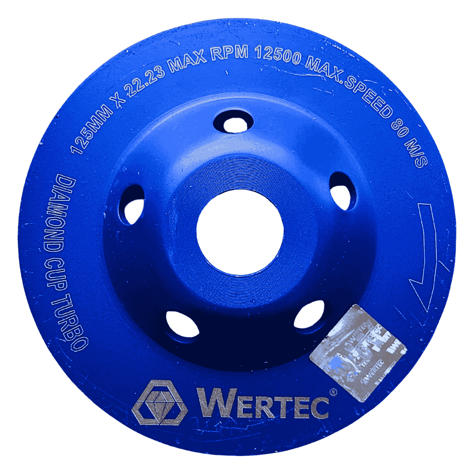Tarcza Diamentowa do szlif. 125x22,23 Turbo WERTEC - WTD125T