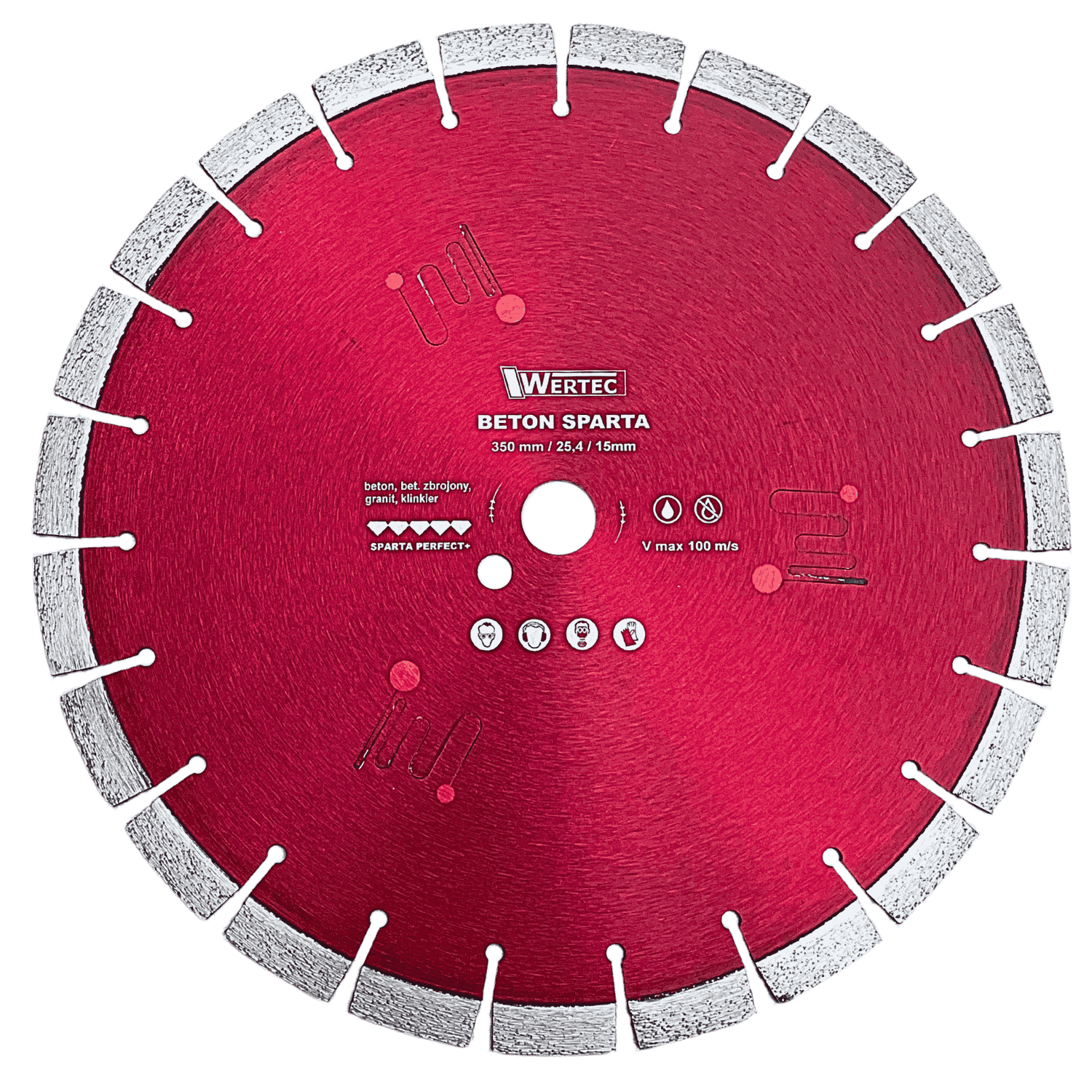 Tarcza diamentowa SPARTA 350x25,4x15mm - SPARTA350