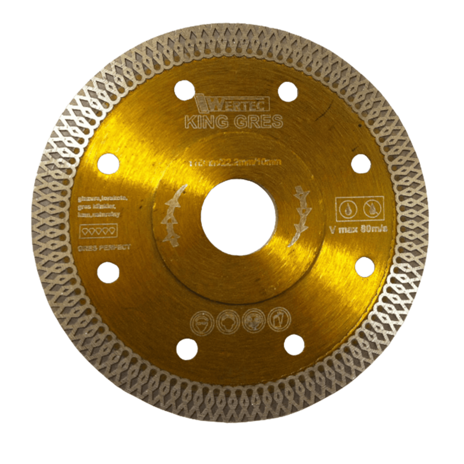 Tarcza Diamentowa KING GRES 115x22,23x10mm - KINGGRES115