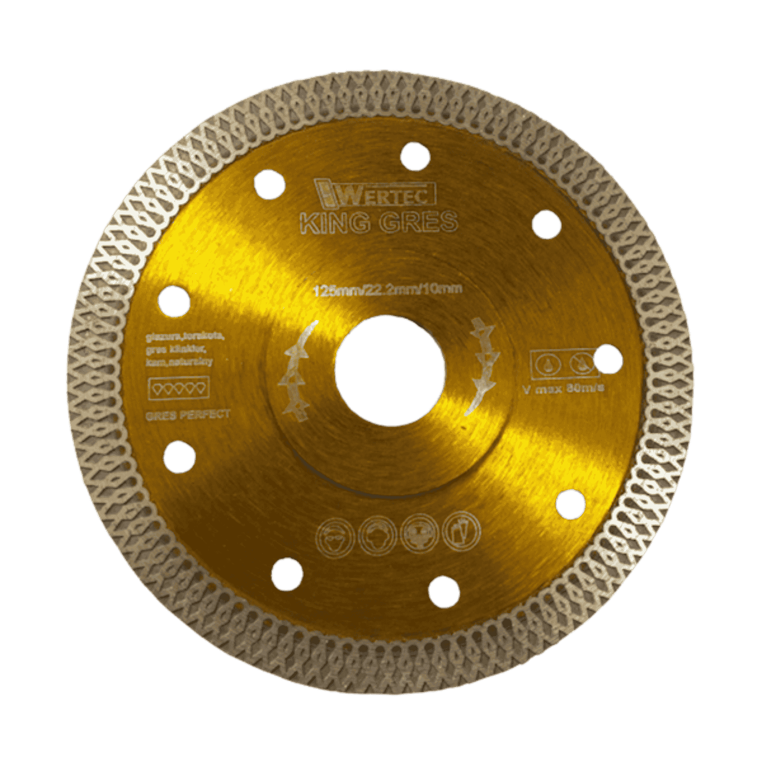 Tarcza Diamentowa KING GRES 125x22,23x10mm - KINGGRES125