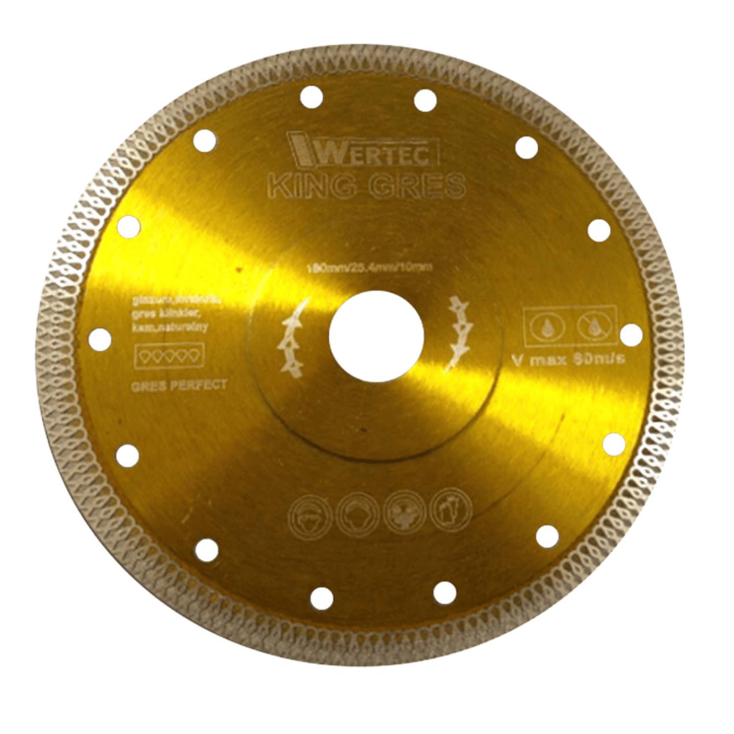 Tarcza Diamentowa KING GRES 180x25,4x10mm - KINGGRES18025