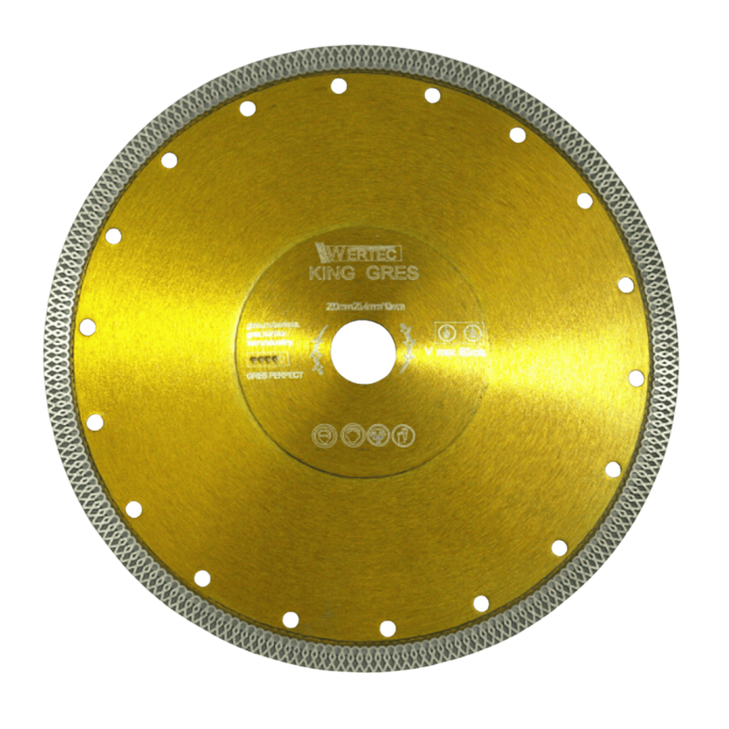 Tarcza Diamentowa KING GRES 250x25,4x10mm - KINGGRES250