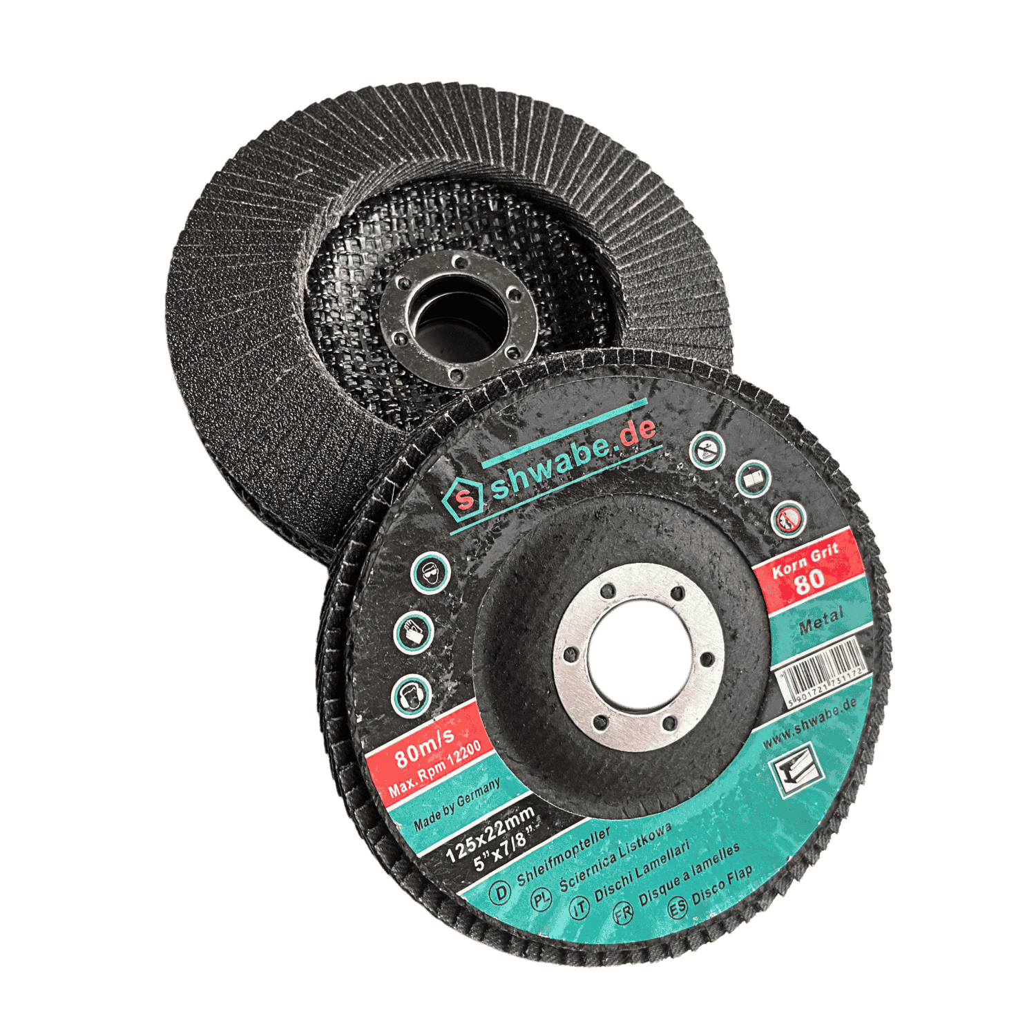 Sciernica listkowa 125mm gr.80 SHWABE.DE