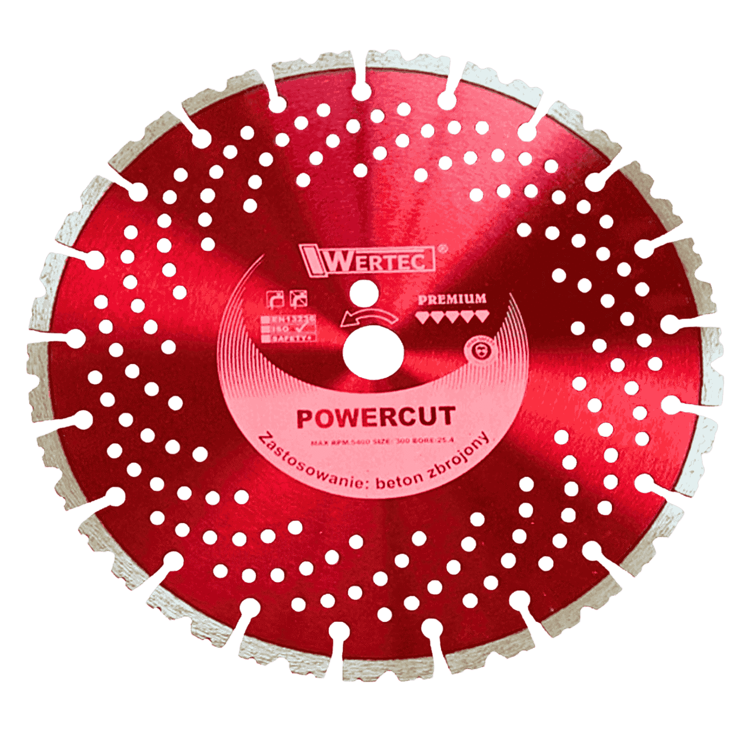 Tarcza Diamentowa POWERCUT 300x12x25,4 bet. zbroj - POWERCUT300