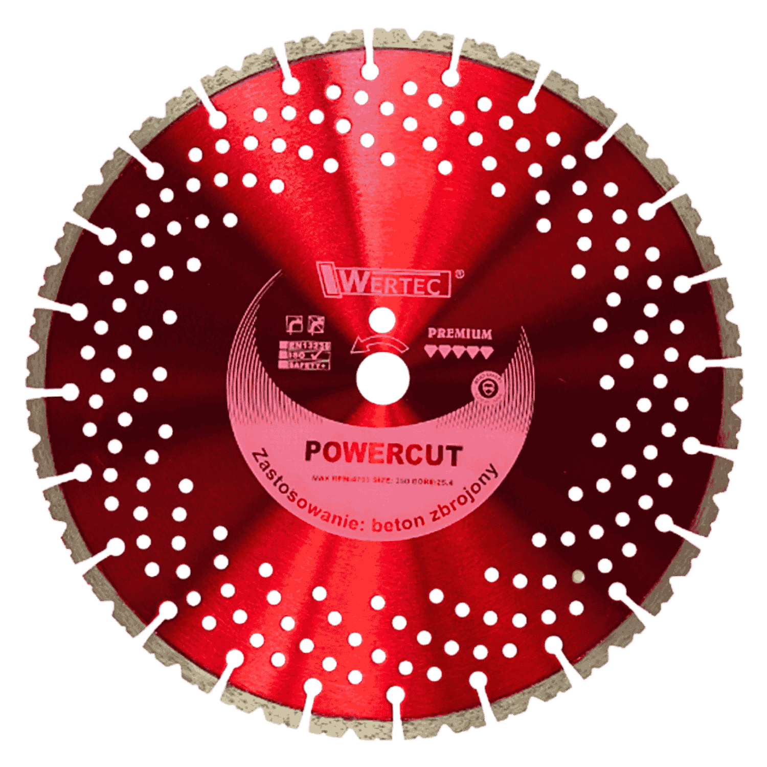 Tarcza Diamentowa POWERCUT 350x12x25,4 bet. zbroj - POWERCUT350