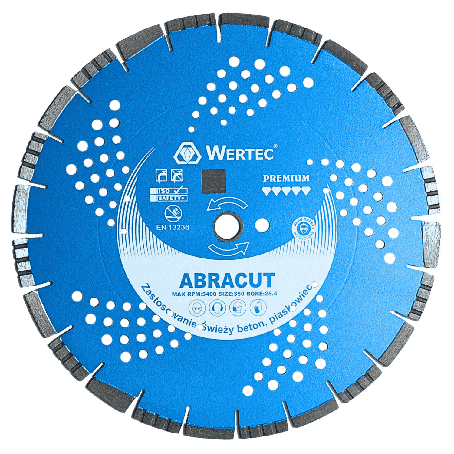 Tarcza Diamentowa ABRACUT 350x12x25,4 - ABRACUT350