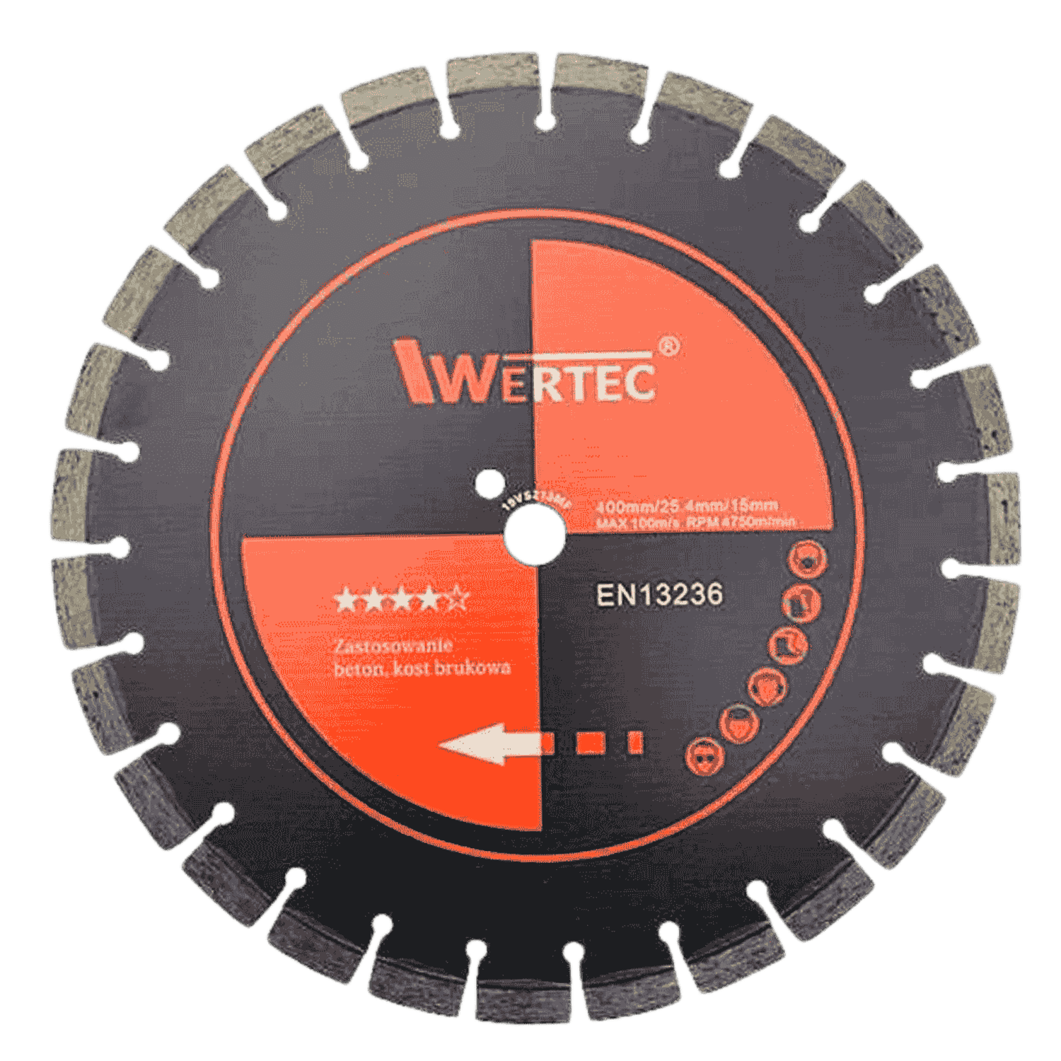 TARCZA DIAMENTOWA 400X25,4X15MM GRAFIT - GREEN400