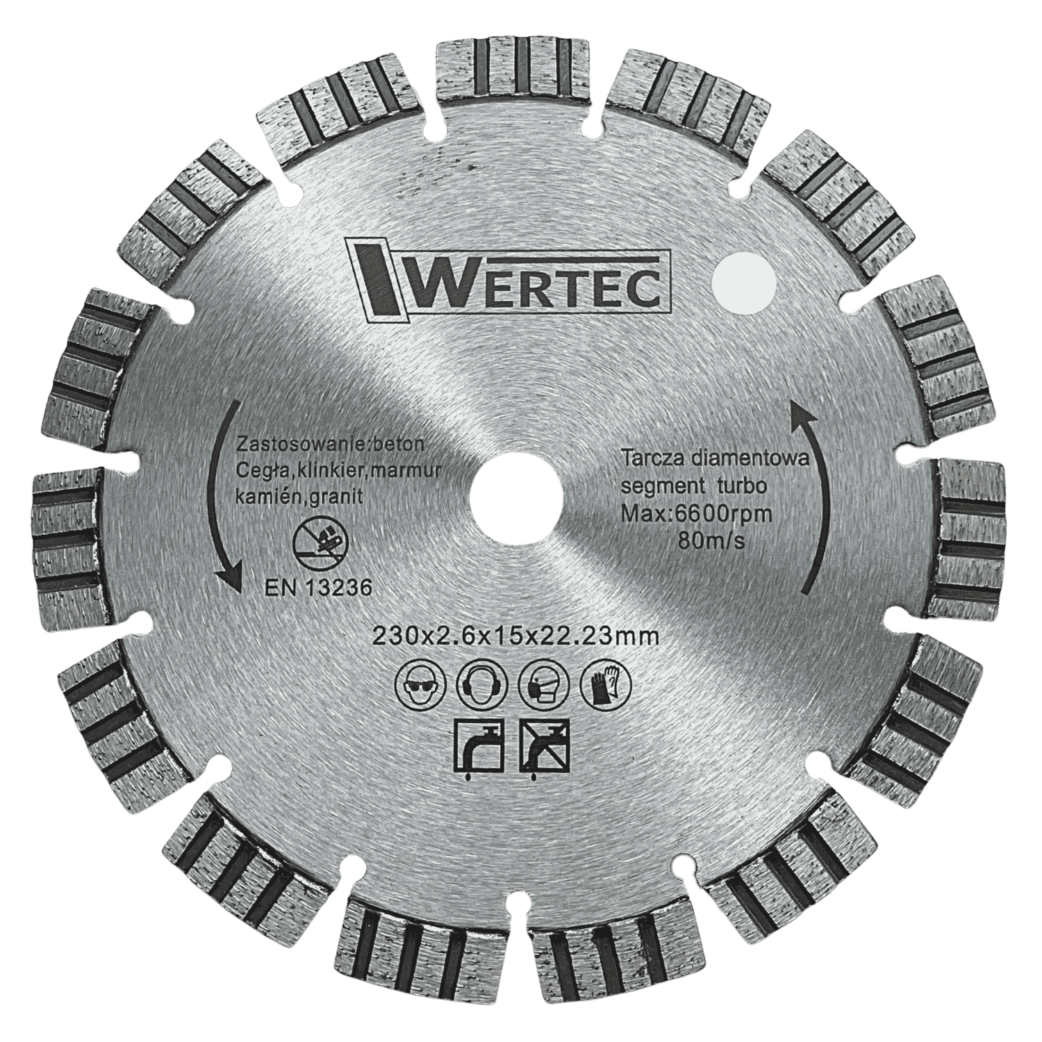 Tarcza Diamentowa 230X15MM LASER WERTEC - WTDLS23015T