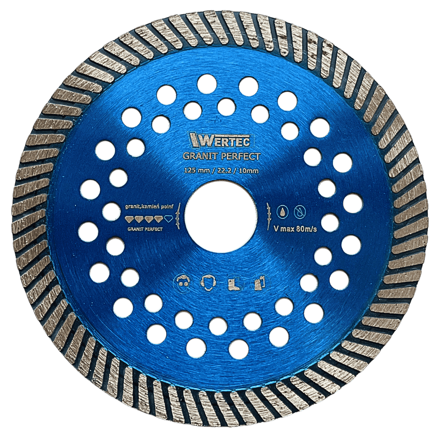 Tarcza Diamentowa GRANIT 125x10x22,23 WERTEC - GRANIT125