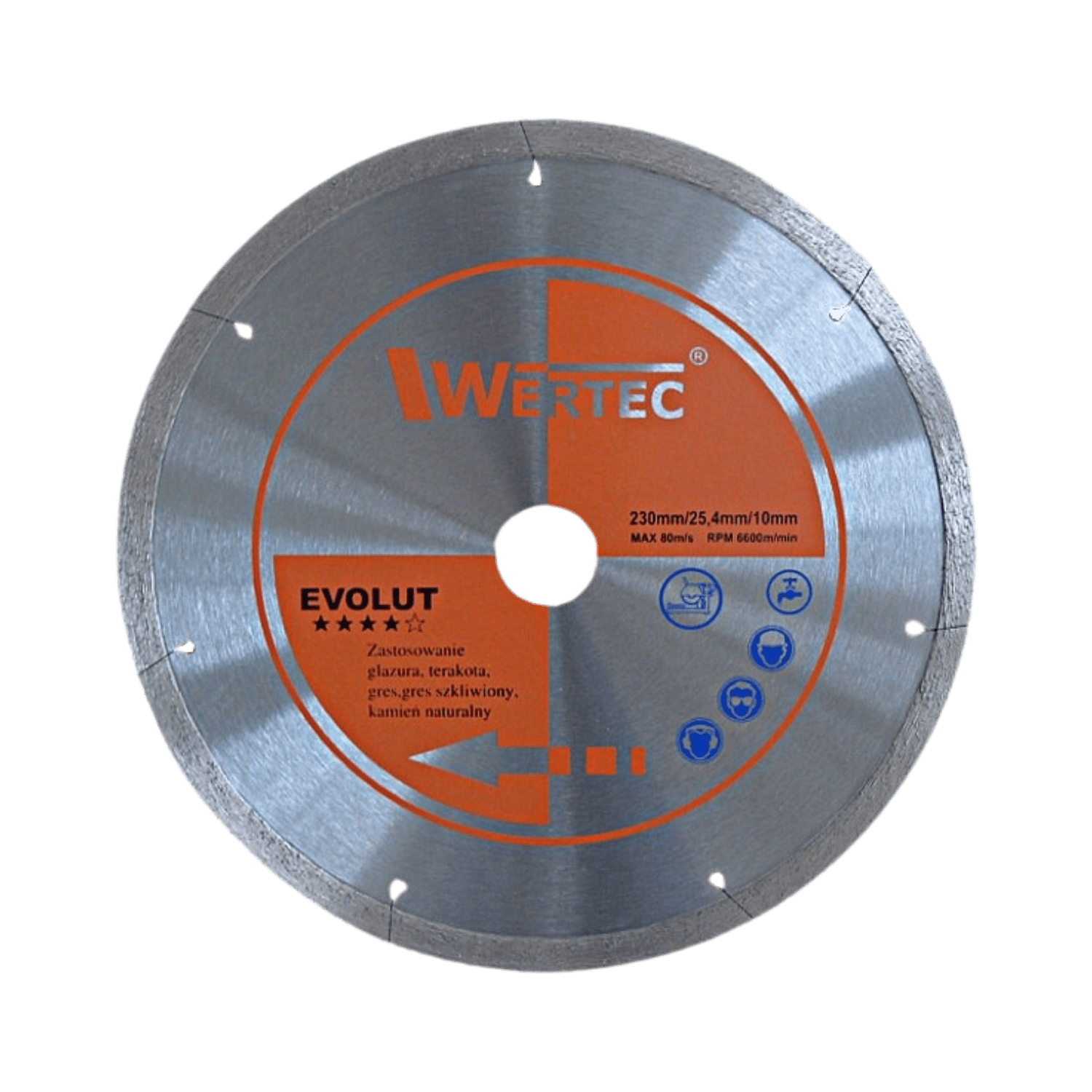 Tarcza diamentowa EVOLUT 230MMx2.0x10 x 25,4 - EVOLUT23025