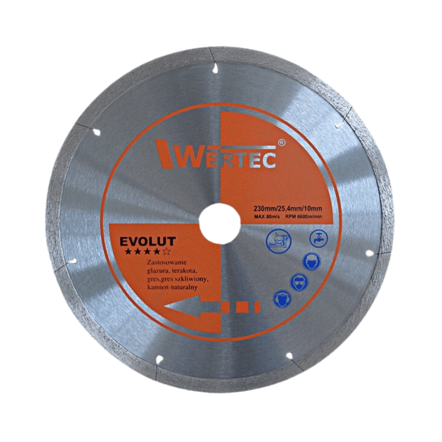 Tarcza diamentowa EVOLUT 250MMx2.0x10 x 25,4 - EVOLUT250