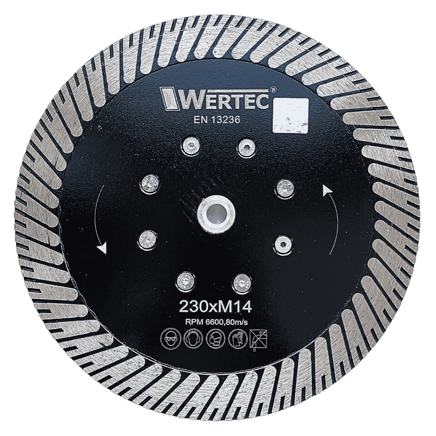 Tarcza diamentowa do cięcia granitu 230mm  M14 - WTDG230M14