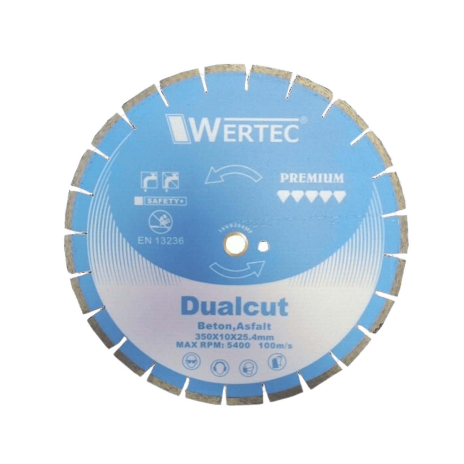 Tarcza diamentowa DUALCUT 350x25,4x10 mm ASFALT-BETON - DUALCUT350