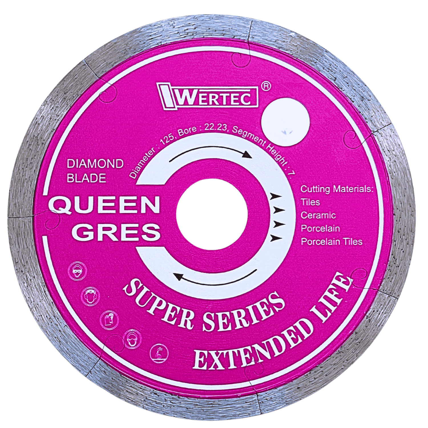 Tarcza diamentowa QUEEN GRES 125x1,6x7x22,23mm - QG125