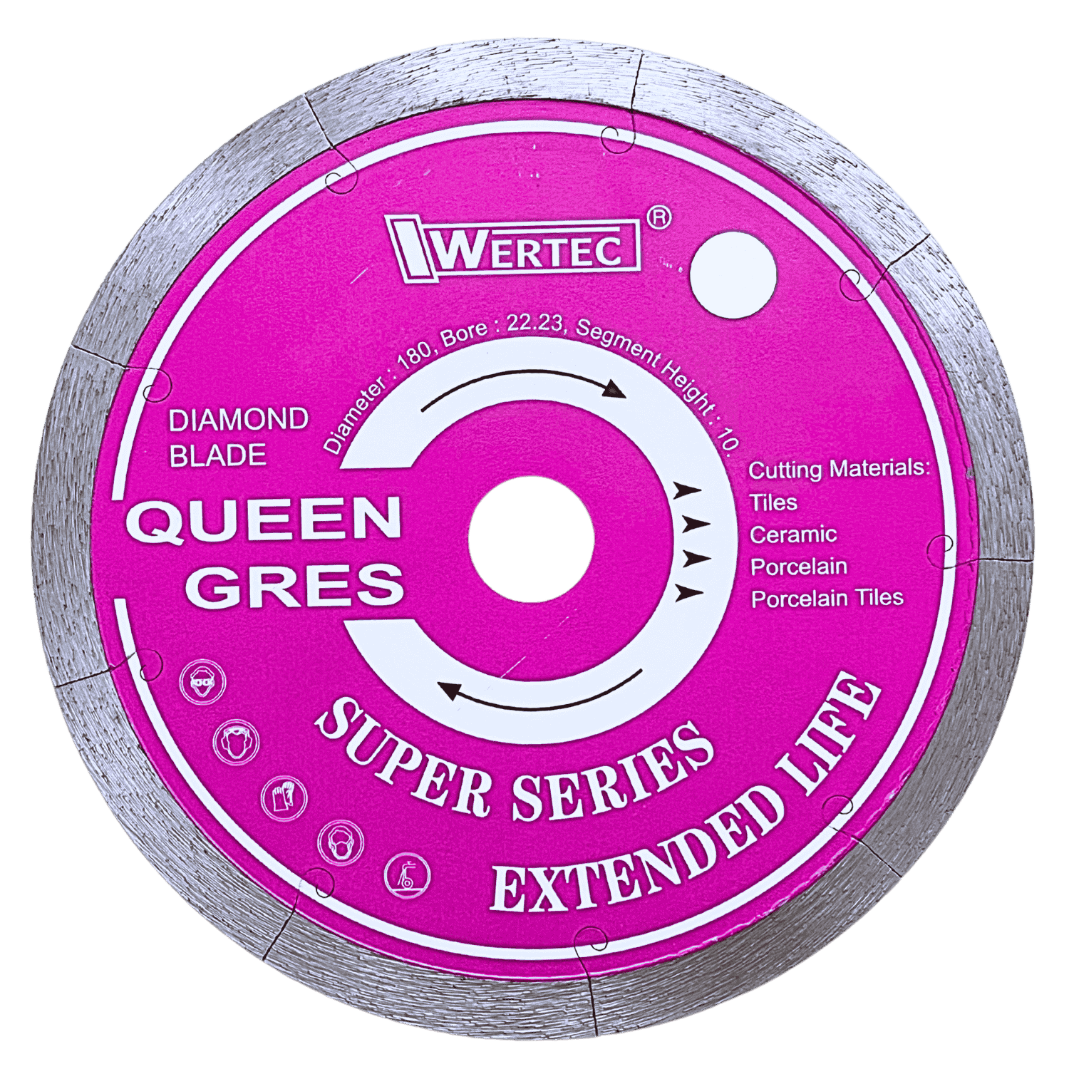 Tarcza diamentowa QUEEN GRES 180x1.8x10x22.23mm - QG18022