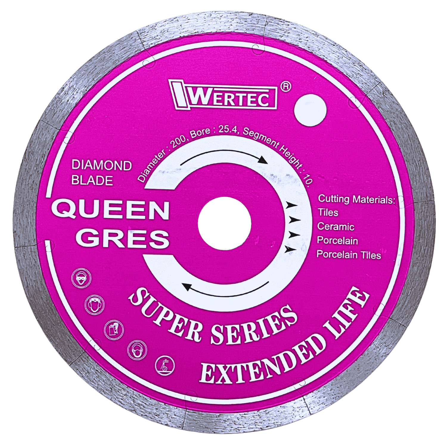 Tarcza diamentowa QUEEN GRES 200x1.8x10x25.4mm - QG200