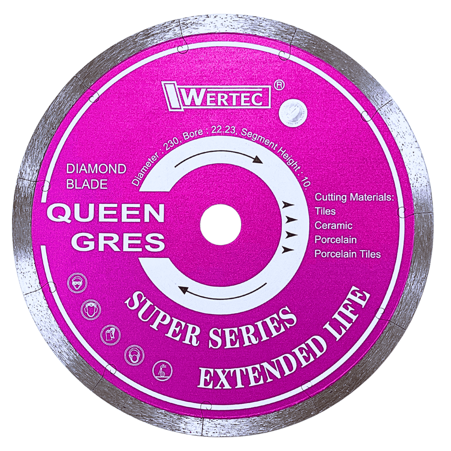 Tarcza diamentowa QUEEN GRES 230x1.8x10x22.23mm - QG23022