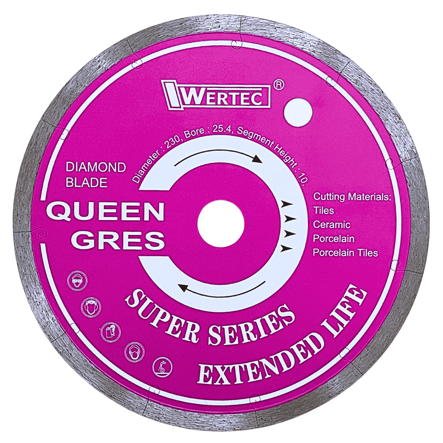 Tarcza diamentowa QUEEN GRES 230x1.8x10x25.4mm - QG23025