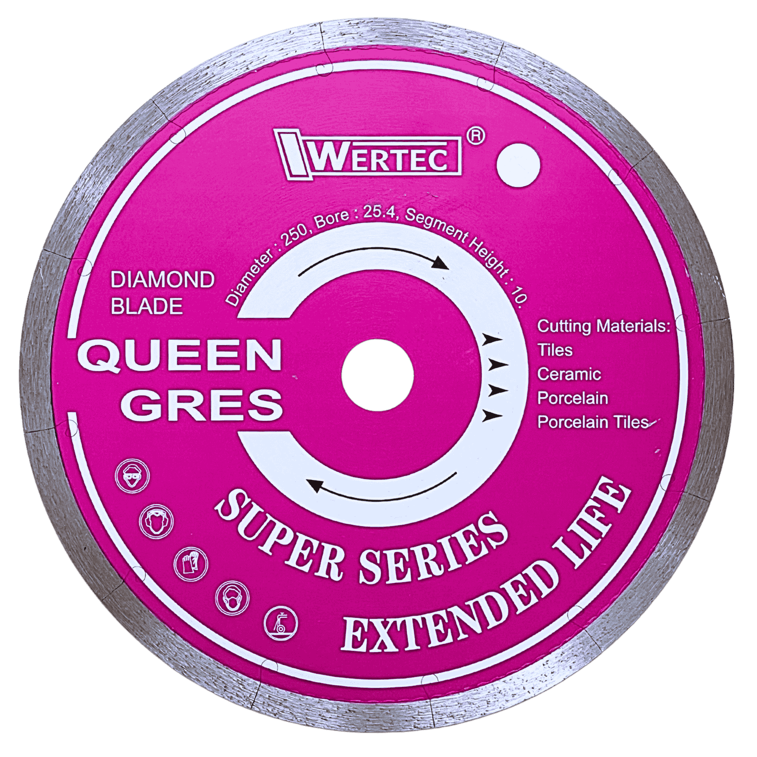 Tarcza diamentowa QUEEN GRES 250x2.0x10x25.4mm - QG250