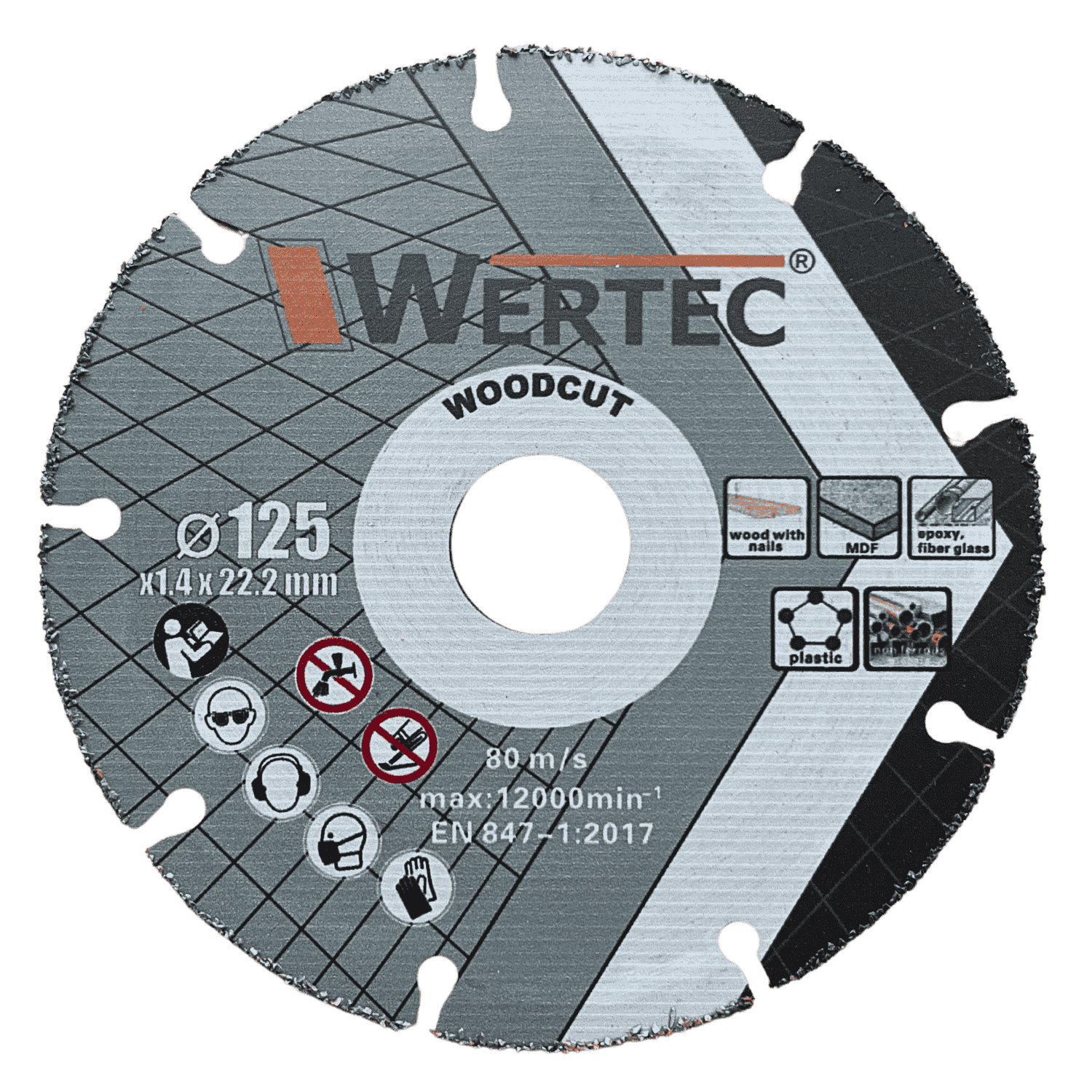 Tarcza WOODCUT 125x22,23 - WOODCUT125