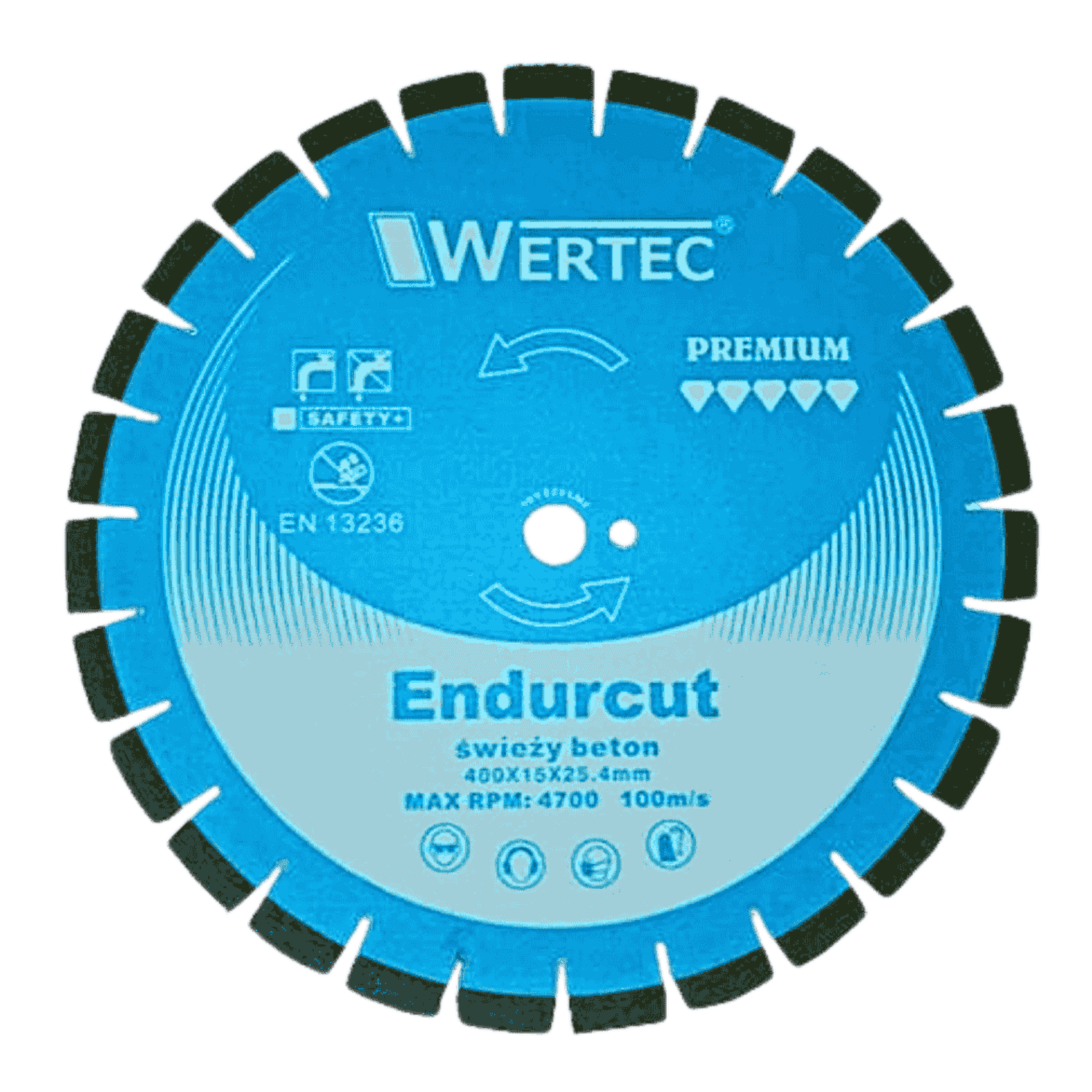Tarcza diamentowa ENDURCUT 400x15x25,4mm świeży beton - ENDURCUT400