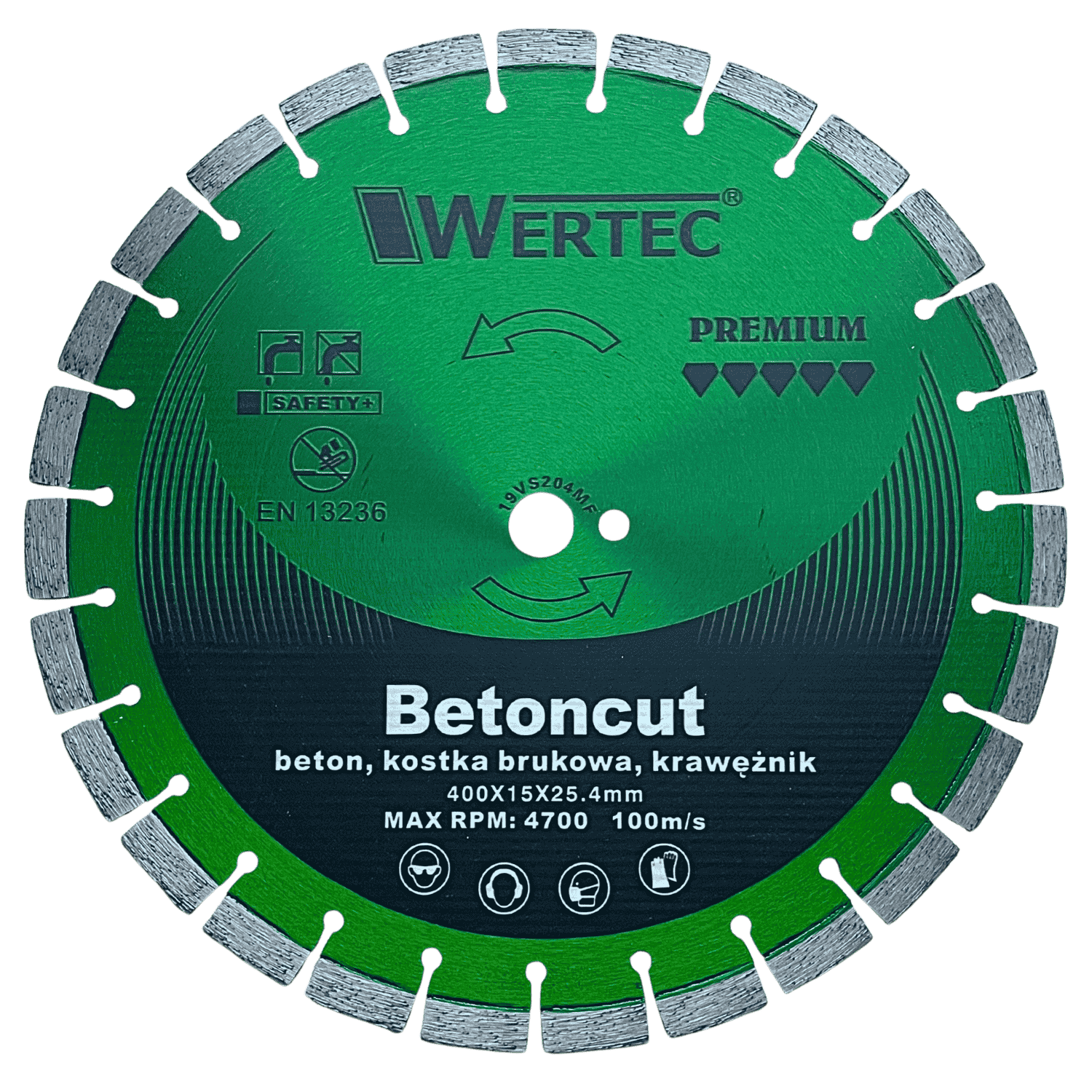Tarcza Diamentowa 400x15x25,4 segment BETONCUT WERTEC - WTD40015S