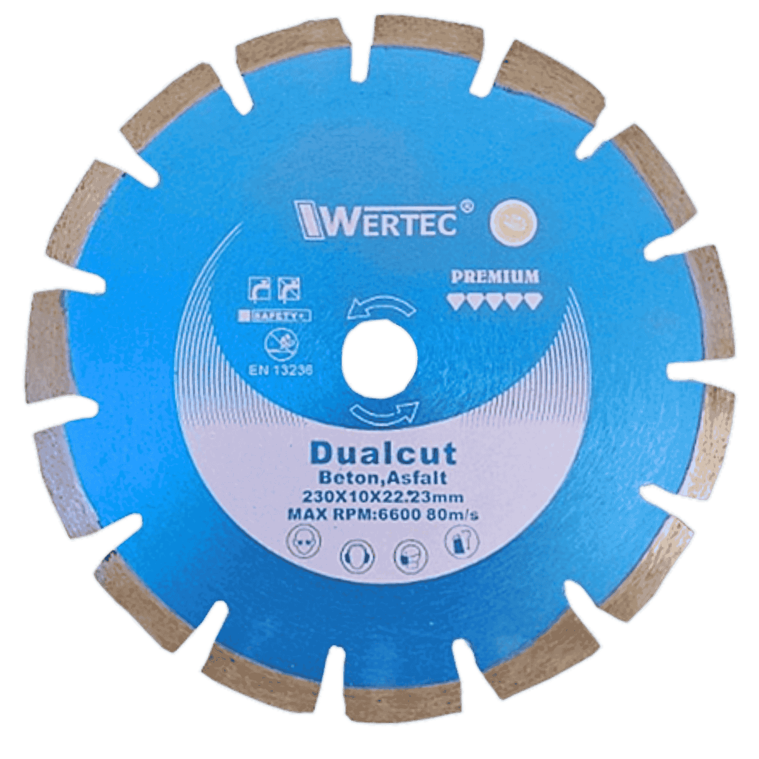 Tarcza diamentowa 230x10x23,22 DUALCUT  ASFALT-BETON - DUALCUT230