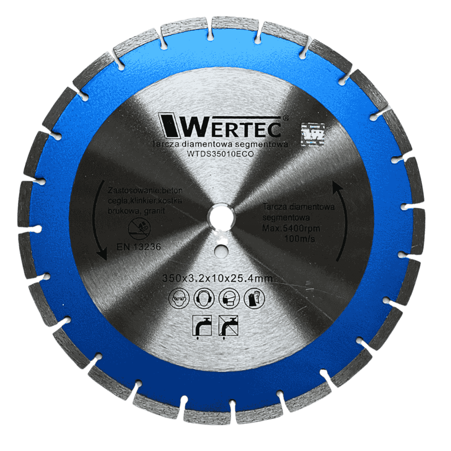 Tarcza diam 350x25,4x10mm ECO WERTEC - WTDS35010ECO