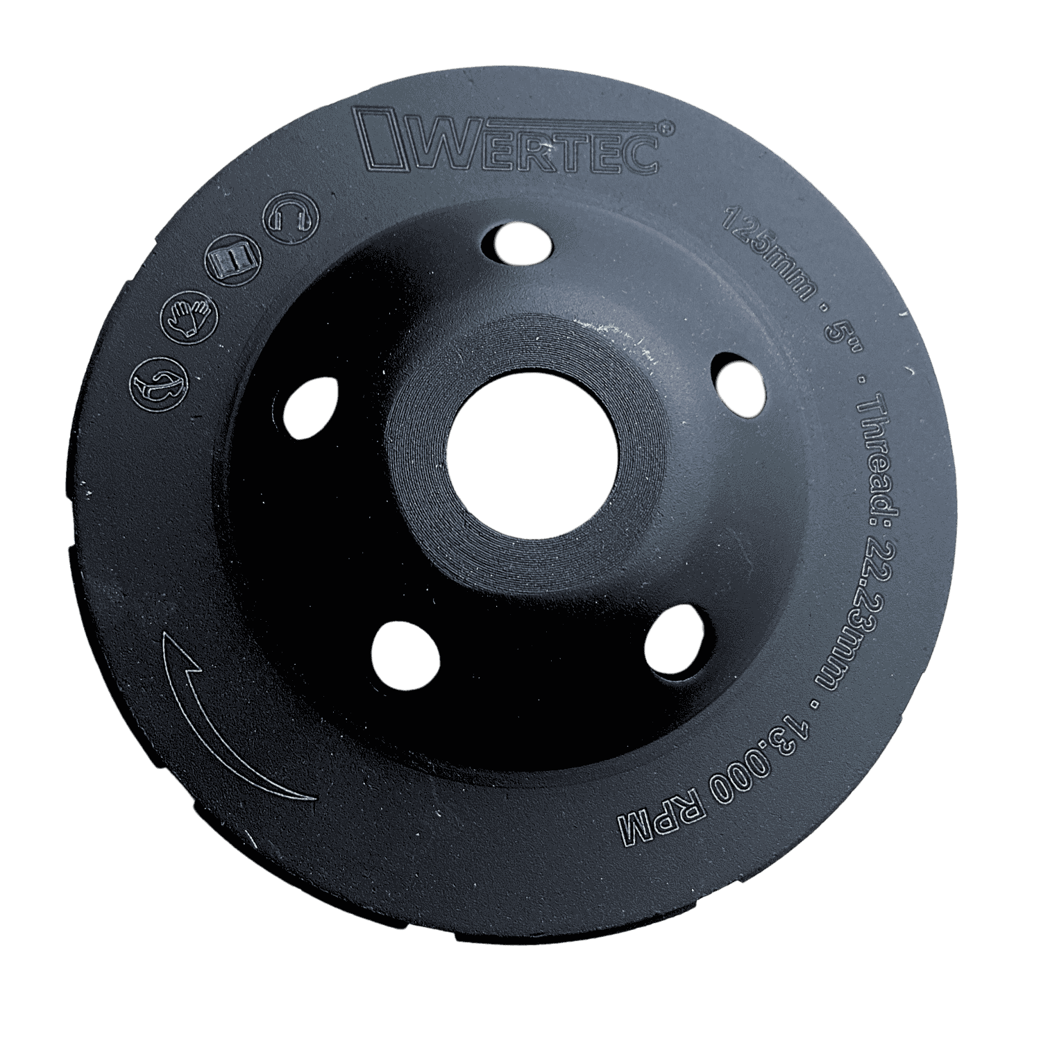 Tarcza do szlifowania podwójna 125x22,23 TOOLMAN - TLD125D