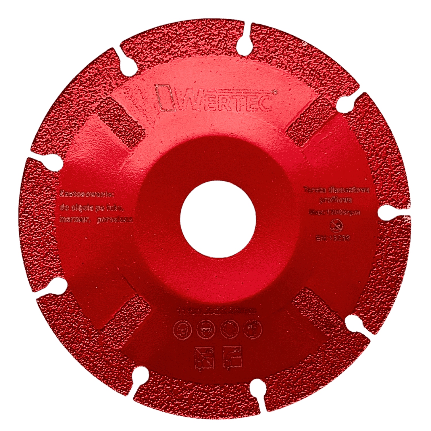 Tarcza diamentowa do cięcia po łuku 115x1,2mm - WTD115K