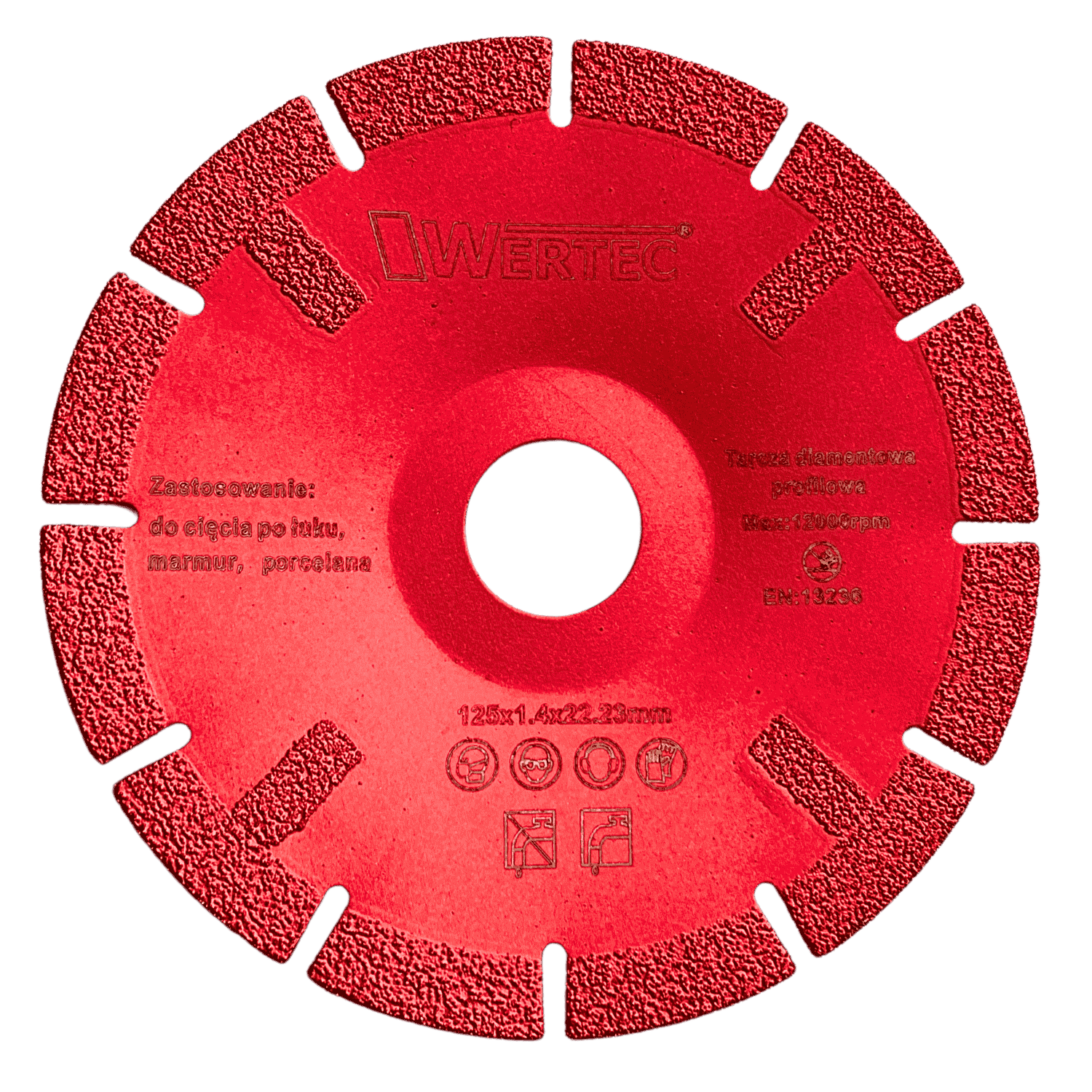 Tarcza diamentowa do cięcia po łuku 125x1,4mm - WTD125K