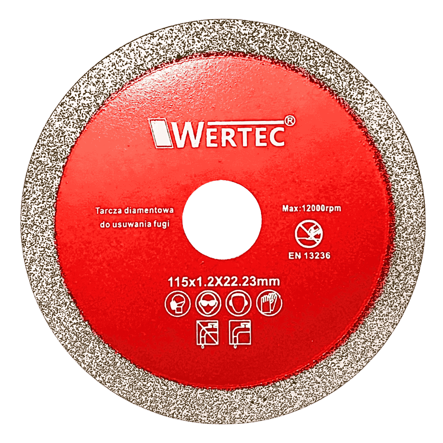 Tarcza do usuwania fugi 115x1,2mm RED - WTDCF1151,2