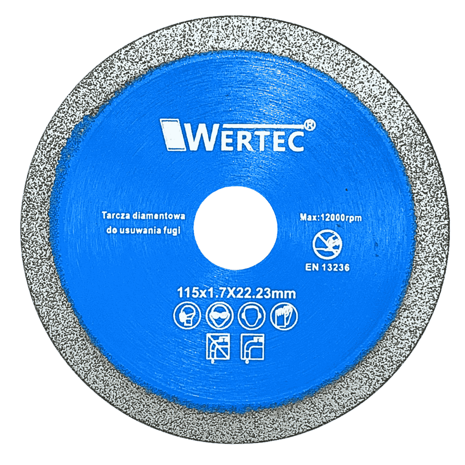 Tarcza do usuwania fugi 115x17mm BLUE - WTDCF1151,7