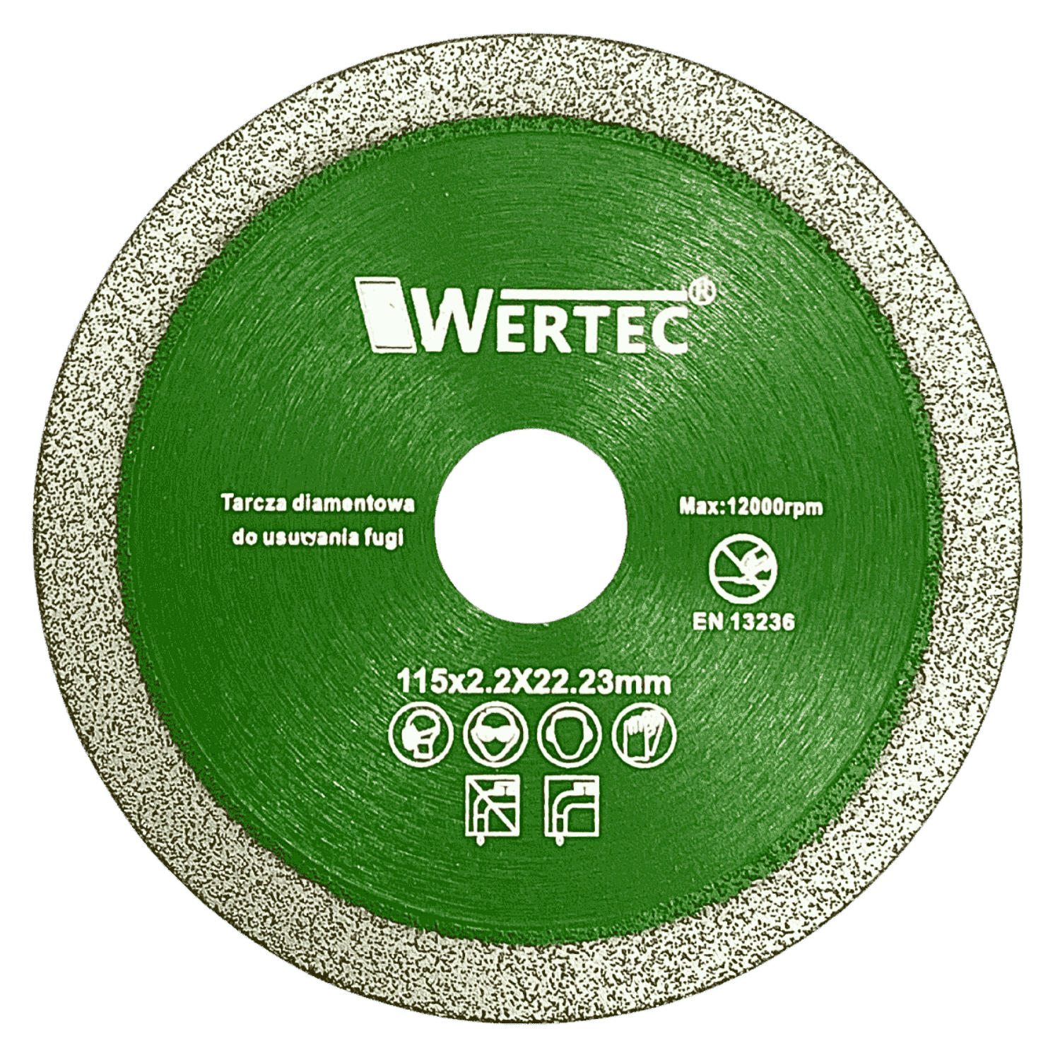 Tarcza do usuwania fugi 115x2,2mm GREEN - WTDCF1152,2