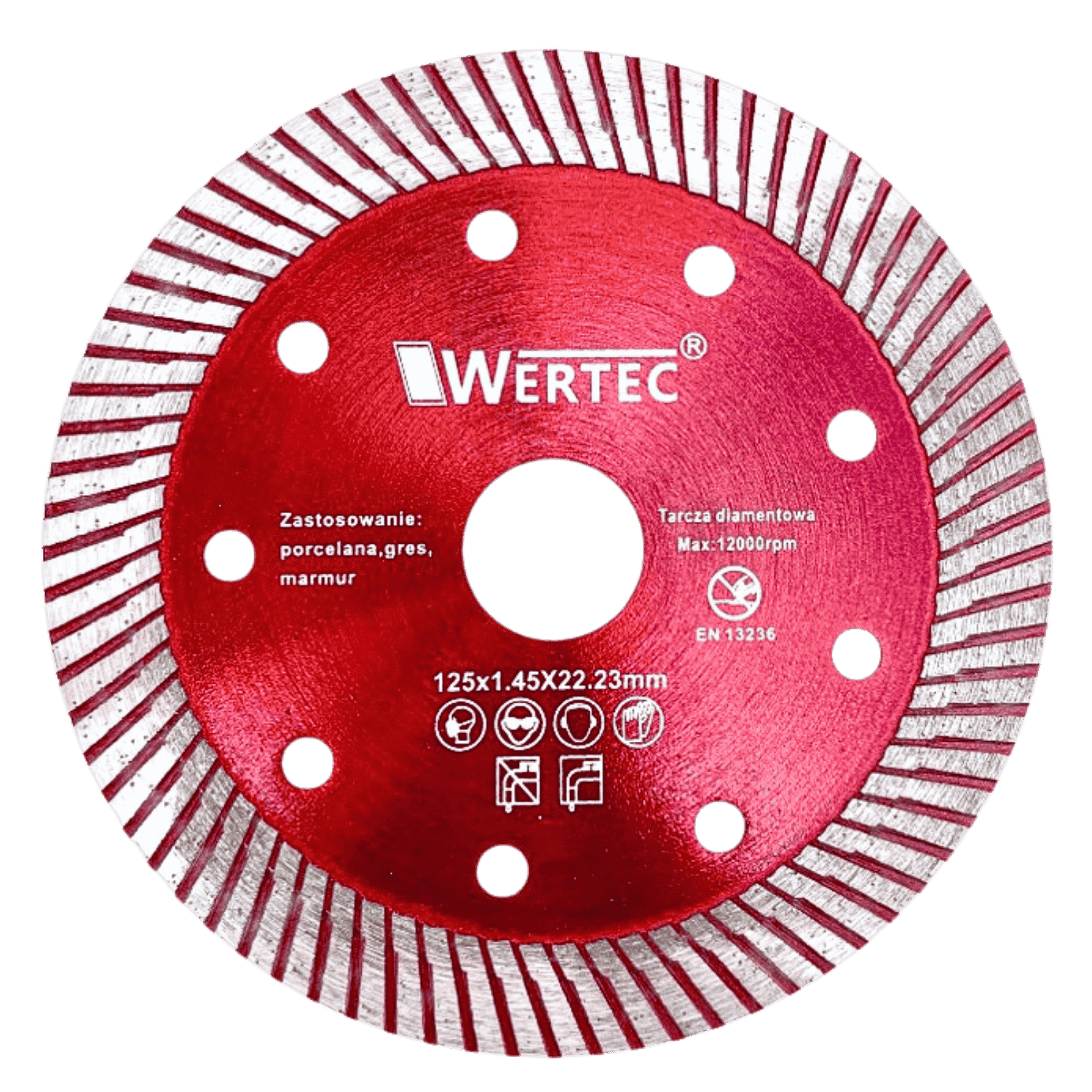 Tarcza diamentowa 125x1,45x22,23 Turbo WET - WTD12504