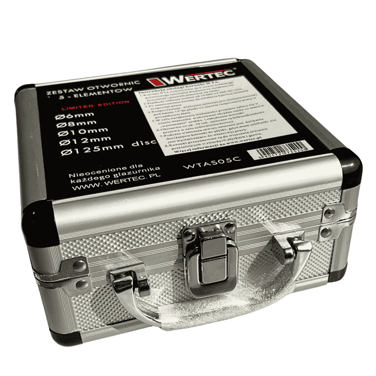 Zestaw koronek 5 el 6,8,10,12 +miejsce na 125 disc - WTASL05C