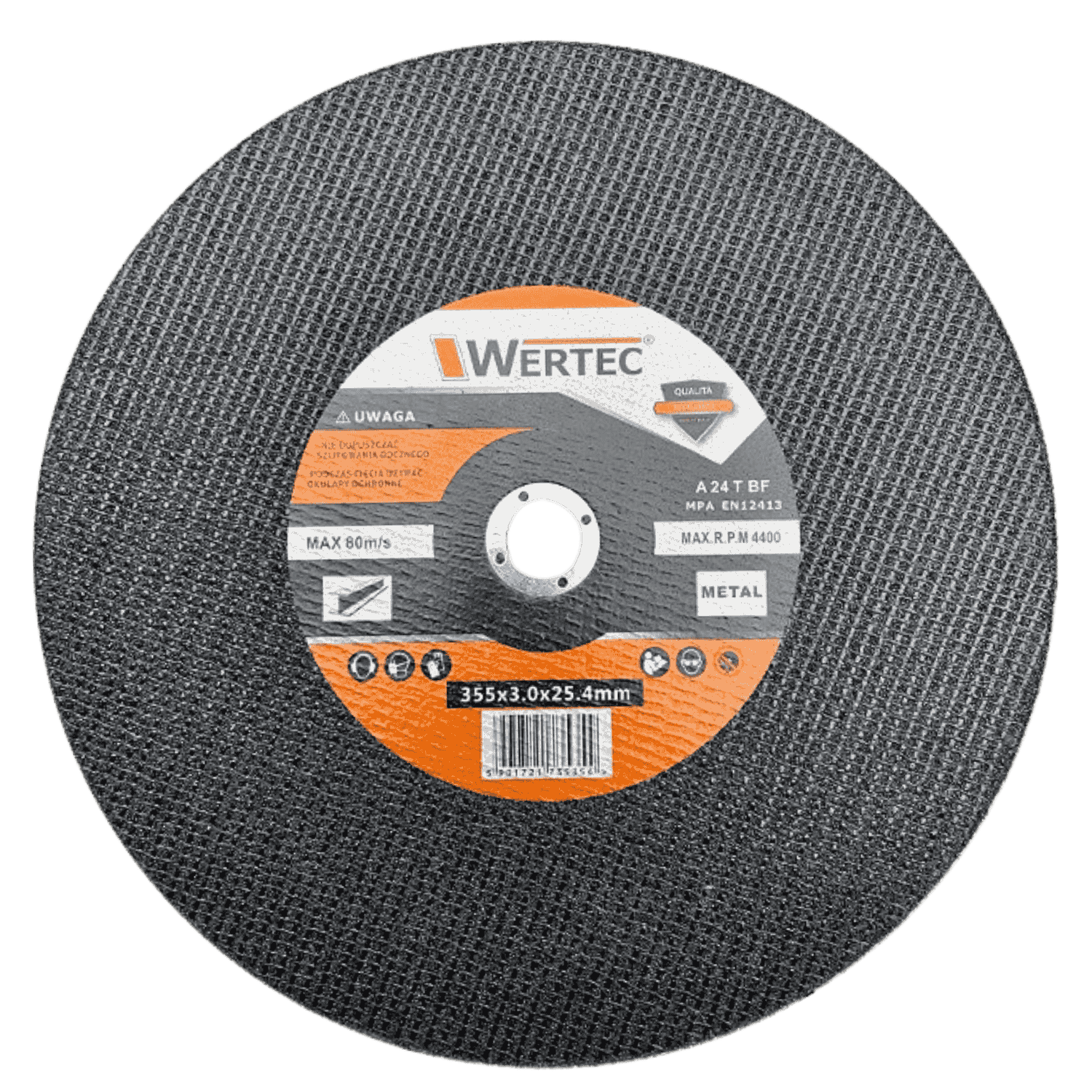 Tarcza do cięcia stali 355x3,0x25,4 - TS35525