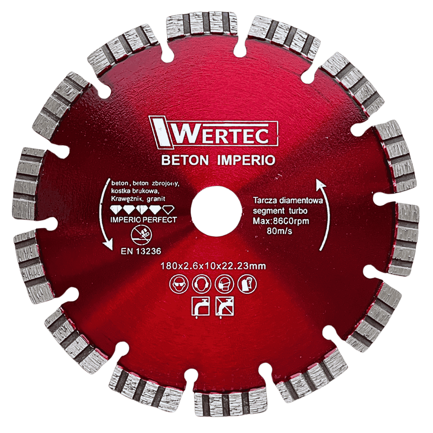 Tarcza Diamentowa IMPERIO 180x22,23x10mm - IMPERIO180