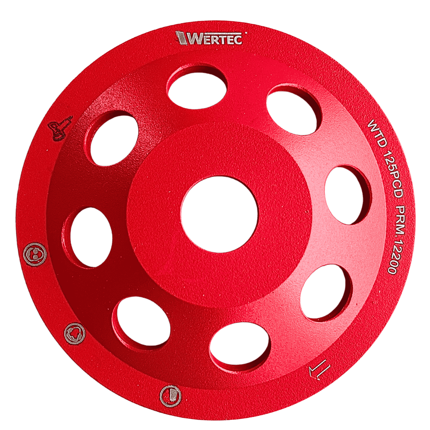 Tarcza garnkowa PCD 125mm WERTEC - WTD125PCD