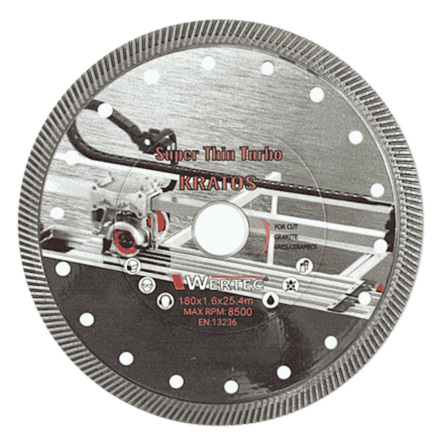 Tarcza diamentowa KRATOS 180*25,4/22.23MM - KRATOS180