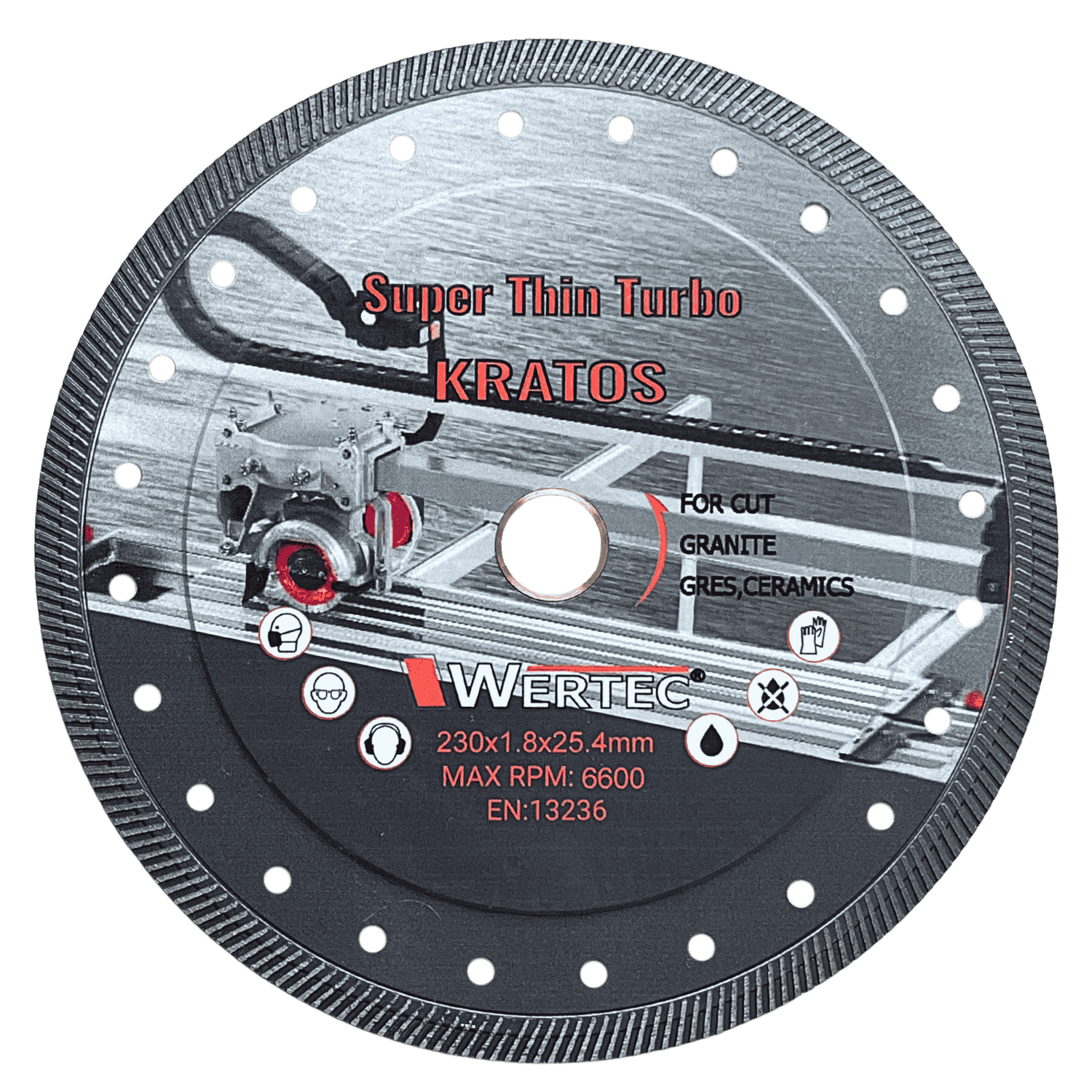 Tarcza diamentowa KRATOS 230*25,4/22.23MM - KRATOS230