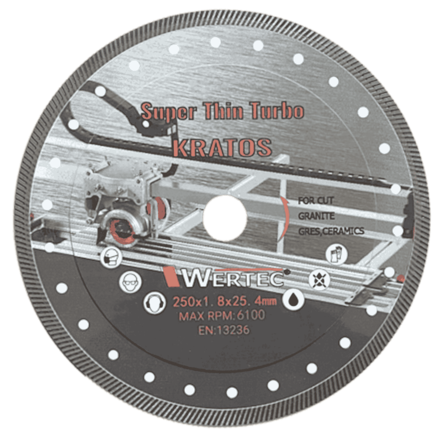 Tarcza diamentowa KRATOS 250*25.4MM - KRATOS250