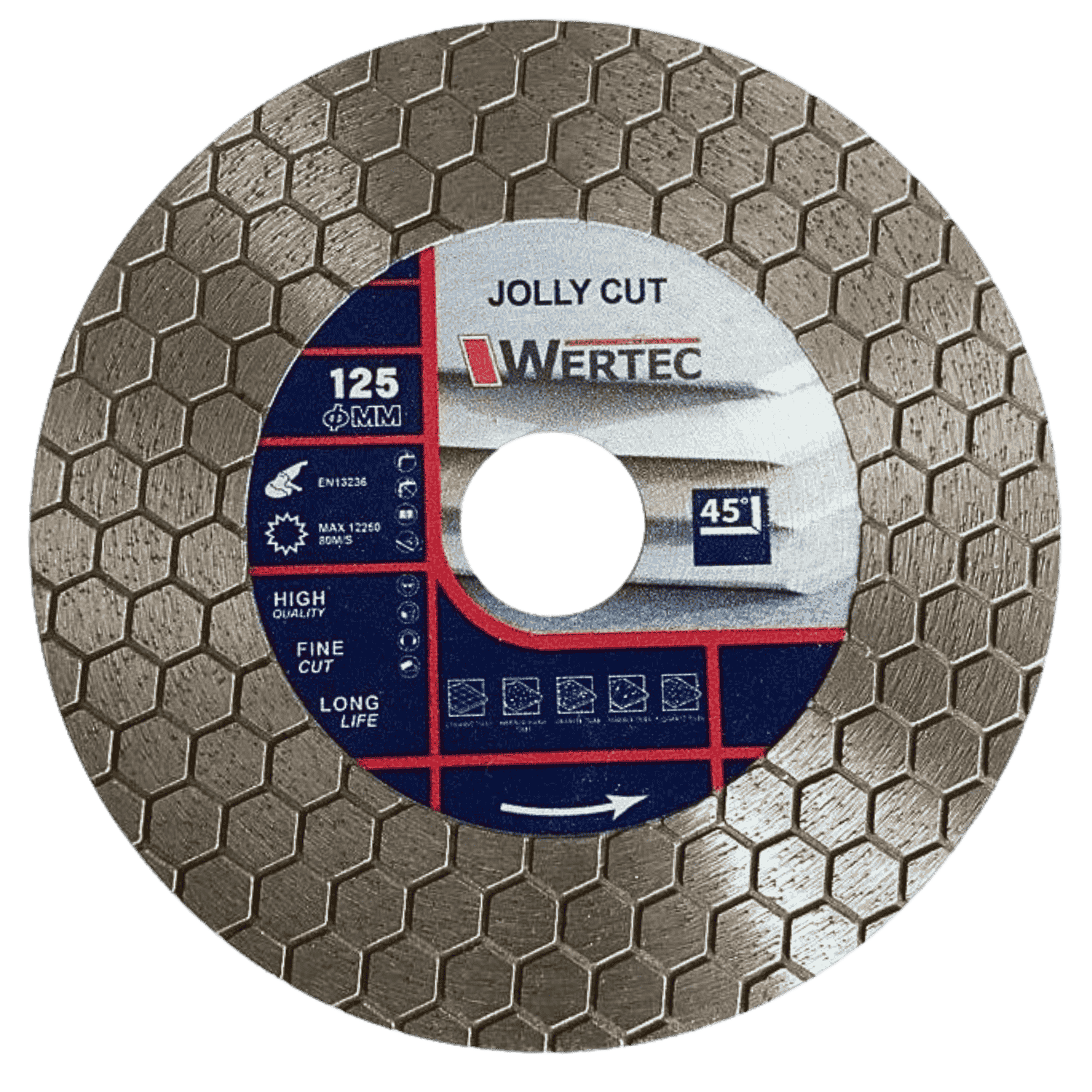 Tarcze diamentowa JollyCut 125x22,23 WERTEC - JOLLYCUT125