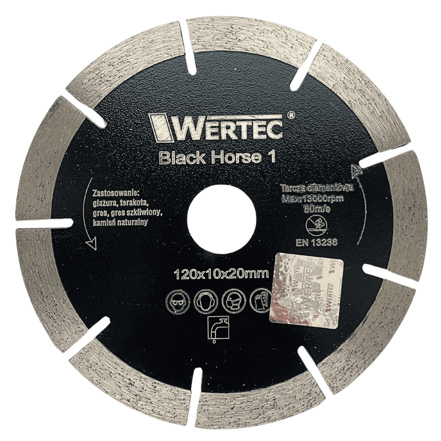 Tarcza diamentowa Black Horse 1 120x20mm WERTEC - WTBH1