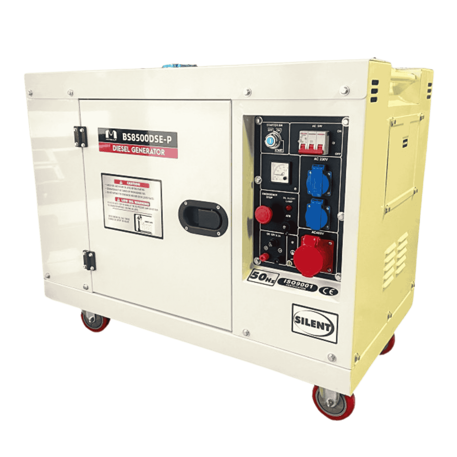 Agregat prdotwórczy 3-fazy 7500W Diesel SILENT - BS8500DSE-P