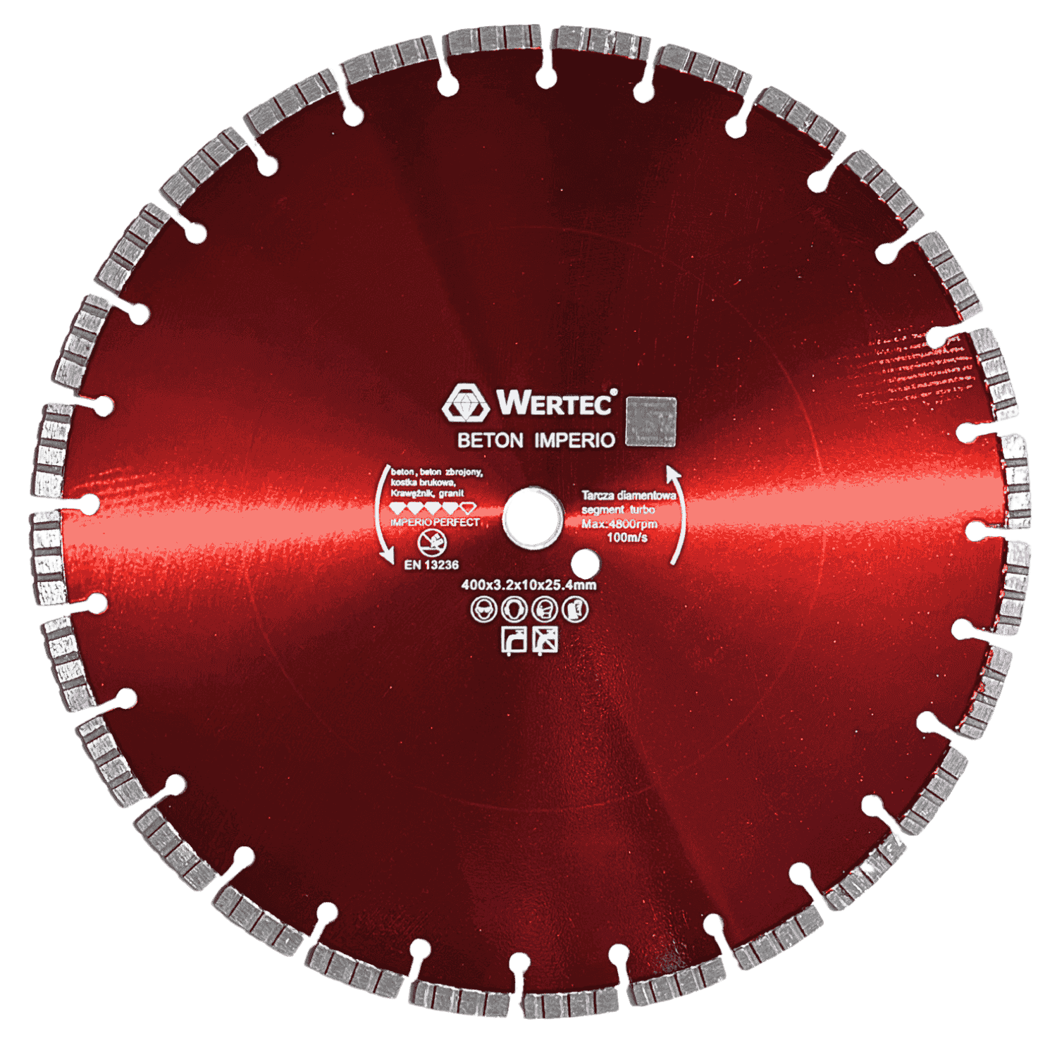 Tarcza Diamentowa IMPERIO 400x25,4x10mm - IMPERIO400