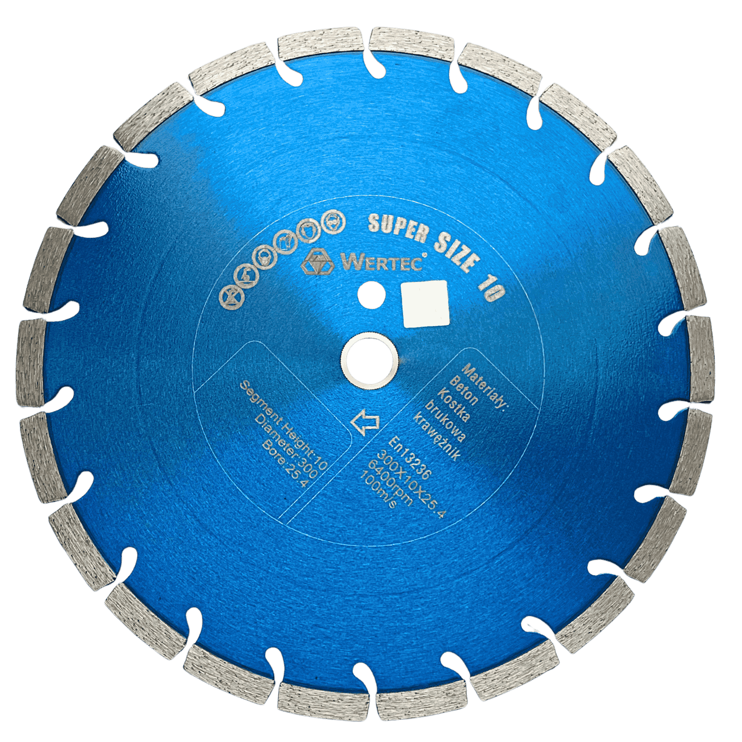 Tarcza diamentowa 300x25,4x10mm HP - WTHP300