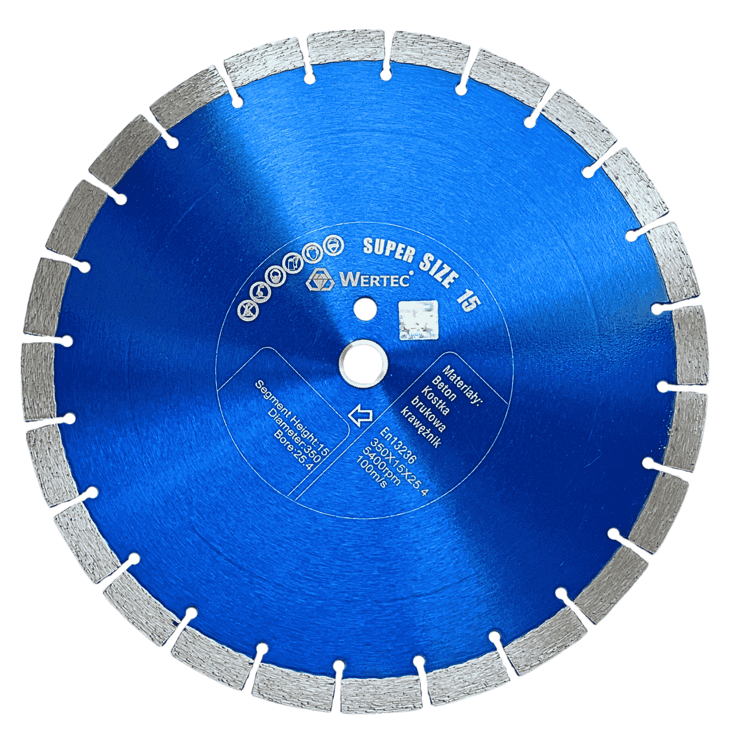 Tarcza diamentowa 350x25,4x15mm HP - WTHP3501525